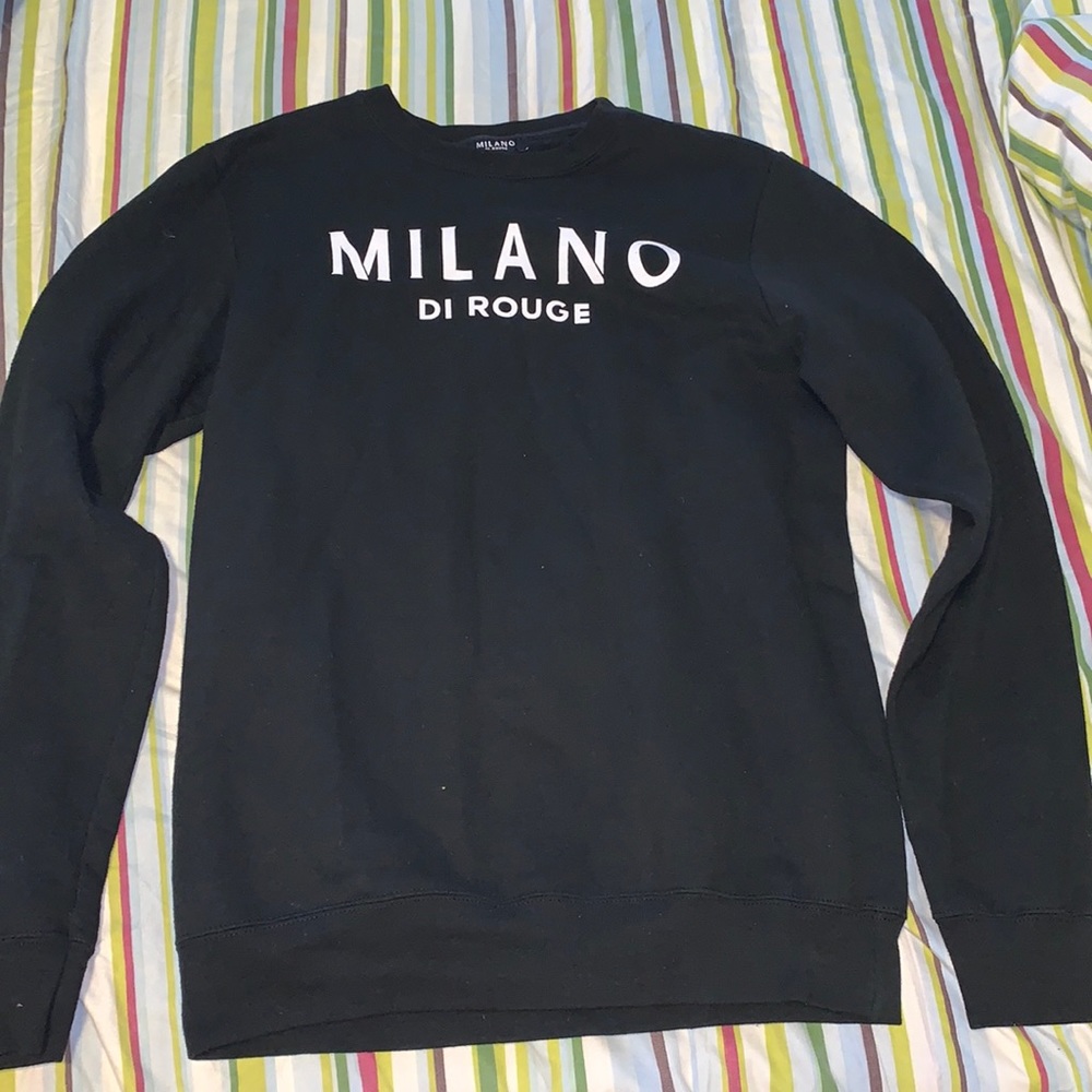 Milano di Rouge black crewneck